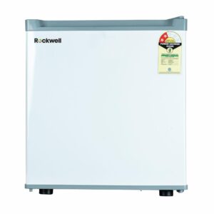 ROCKWELL 47L Mini Fridge with Freezer, 2 Star, Direct Cool Technology, 5 Year Warranty, Adjustable Shelves, Ideal for Bedroom, Small Spaces, Hostels, and Offices, White