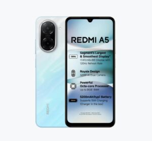 Redmi A5 Pondicherry Blue(3GB RAM 64GB Storage) | Royale Design | Segment's Largest 17.47cm(6.88) and Smoothest 120Hz Display | 5200mAh Large Battery | Expandable Storage up to 2TB