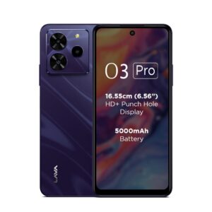 Lava O3 Pro (Glossy Purple, 4 GB RAM, 128 GB Storage)| Bigger 6.56" HD+ Display | 50 MP AI Triple Rear Camera | 8 MP Front Camera| 5000 mAh Battery | 10W Charging | Charger in Box