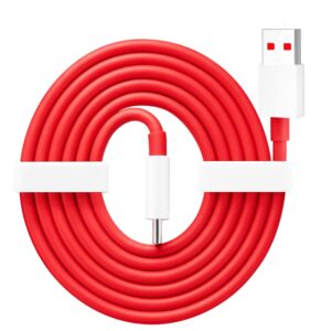 Original Oneplus 100W SuperVooc Fast Mobile Charging Data Cable for one plus Open/13/13r/12/12r/11/11r/10/10r/10t/10 pro/nord 4/3, Ce4/ce4 lite/ce3/ce3 lite/ce2 lite, Charger USB to Type C Wire, Red