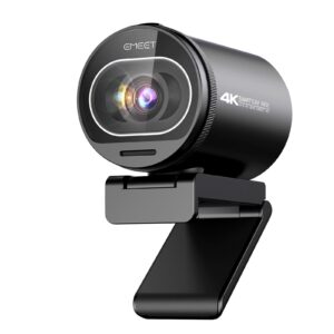eMeet S600 4K Webcam for Streaming - Sony 1/2.5'' Sensor, PDAF Autofocus, 1080P@60FPS, 2 Noise Reduction Mics, Built-in Privacy Cover, 40°-73° FOV, Streaming Camera for Live Commerce, Gaming, Beauty