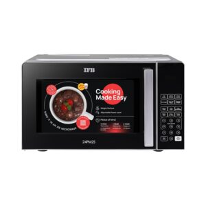 IFB 24L Solo Microwave Oven (24PM2S, Multi Stage Cooking with 69 Indian & Continental Auto Cook Menus, Child-lock Protection, Deodorize function, Delay Start & Power Save, black)