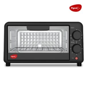 Pigeon Oven Toaster Grill (12381) 9 Liters OTG Without Rotisserie for Oven Toaster and Grill for Grilling and Baking Cakes (Grey)