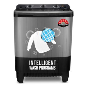 Power Guard 7.5 Kg 5 Star Semi Automatic Top Loading Washing Machine (PG75WMSATL-01, Grey,Black)