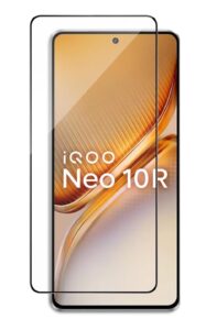 JGD PRODUCTS Edge to Edge Screen Protector Tempered Glass for iQOO Neo 10R 5G with Easy Self-Installation Kit (Pack of 1)